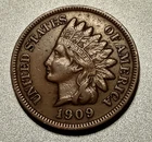 ■ 1909 INDIAN PENNY ONE CENT ☐ XF