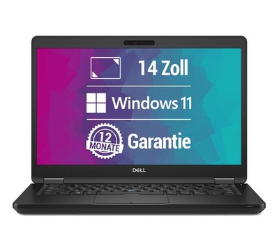 Dell Latitude 5490 14 Zoll FHD Laptop i5-8350U bis 4x3,6GHz 8GB 256GB SSD W11Pro