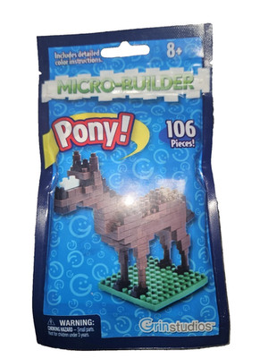 Micro Builder Grin Studios Pony Mini Building Blocks (New/Free Shipping)