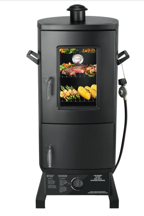 Propane Smoker, Vertical Smoker with Three Removable Shelves