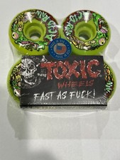 TOXIC Acid Rain Green Swirl  57mm 83B Skateboard WHEELS Powell Cruz Bones