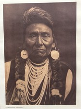 De colección Edward S. Curtis Indio Nativo Americano “No lucharé más para siempre”