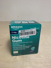 Amazon Basic Care 2mg Nicotine Gum Polacrilex - Arctic Mint 220pc. EXP 2/2026