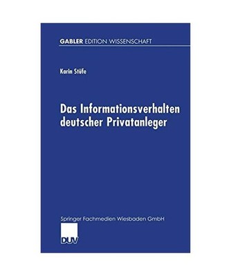 Das Informationsverhalten deutscher Privatanleger