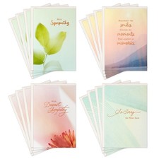 Hallmark Sympathy Cards Assortment, 5" x 7.19", 16 with Envelopes