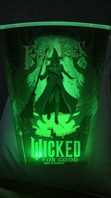 Cineworld Wicked For Good LED Light Up Limited Edition Popcorn Bucket BRAND NEW