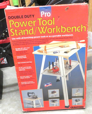 RPC RP Crawford Double Duty Metal Pro Power Tool Stand / Workbench, 32'' High NIB