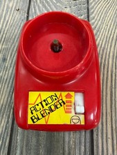 Vintage Red Action Blender Base For Play Kitchen Replacement 3" x 5" Made In Hon