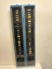 Vintage Stechkartenhalter / Stempelkartenhalter &ndash; Industrial Metall &ndash; Deko /