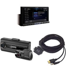 Alpine iLX-507, KCU-315UH USB / HDMI Extension Cable with DVR-C310R Dash Camera