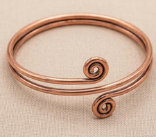 1 Pc Pure Copper Bangle, Unisex Cuff Bangle Bracelet, Plain Healing Bangle