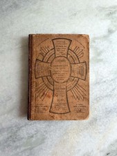 Catechisme Abbé Lambert 1868 Etched Color Pictorial Bible Deaf Vintage VERY RARE