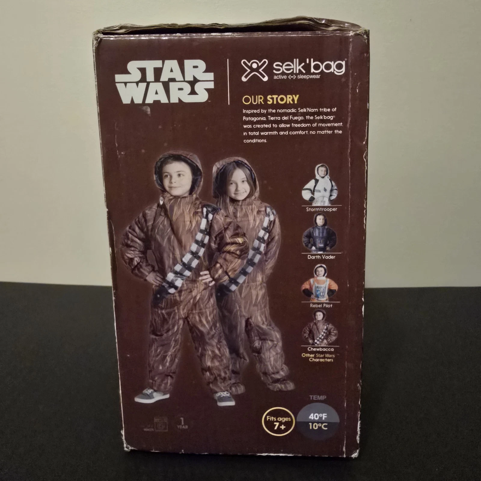 Selk'Bag Wearable Sleeping Bag - Star Wars Chewbacca Size Kids Medium Used
