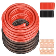 4 Gauge Wire 25FT Each, Black/Red SGANGCAR True Spec Power Ground Wire Cable ...