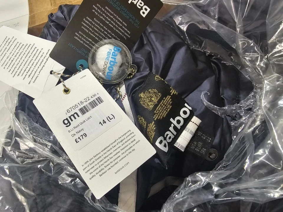 new womens BARBOUR fibre down quilted jacket size uk 14 eur 40 RRP £179  b1 - Image 3 of 4