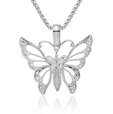 925 Sterling Silver Butterfly Necklace
