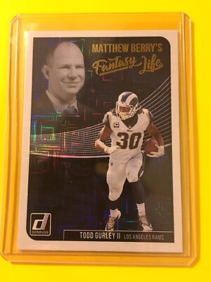   2018 DONRUSS TODD GURLEY II  Matthew Berry s Fantasy Life #MBF7 Rams