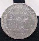Mexican Revolution. 1915 Guerrero 2 Pesos Co Mo Campo Morado Silver & Gold Coin 