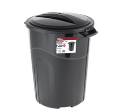 Hyper Tough 32 Gallon Heavy Duty Plastic Garbage Can, Included Lid, Indoor/Outdo
