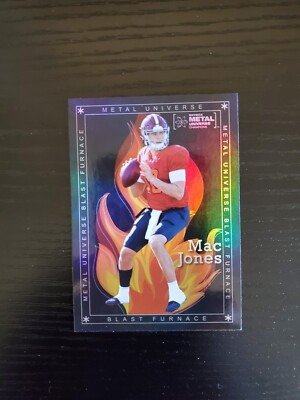 Mac Jones - 2021 Skybox Metal Universe Champions Blast Furnace #BF-13