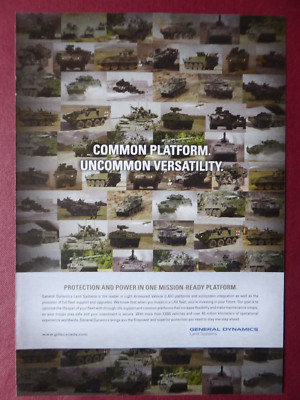 3/2010 PUB GENERAL DYNAMICS LAND SYSTEMS LAV LIGHT ARMOURED VEHICLES ORIGINAL AD
