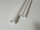 Aluminium tube aluminium round tube tube aluminium pipes white matt RAL 9016 POWDER COATED