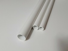 Aluminium tube aluminium round tube tube aluminium pipes white matt RAL 9016 POWDER COATED