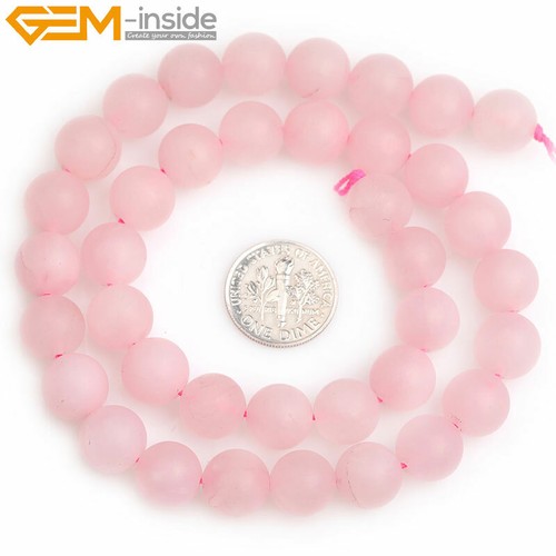 Natural Assorted Frosted Matte Gemstone Round Loose Beeds Jewelry Making 15" DIY - Picture 172 of 408