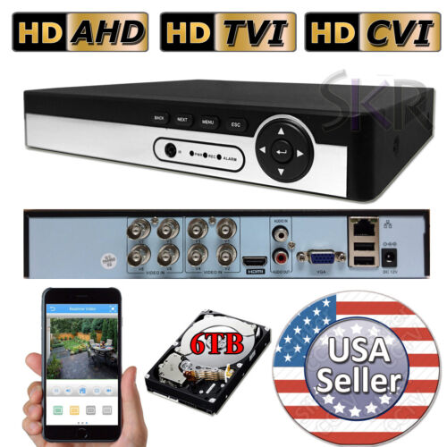 Sikker Standalone 8Ch Channel DVR CVI TVI AHD 960H 1080P 4MP 5MP Security System - Picture 1 of 18