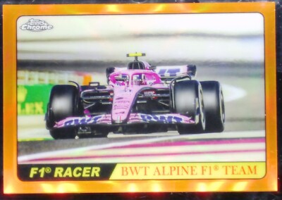 2022 Topps Chrome Formula 1 Esteban Ocon #T68-EO Orange Refractor /25
