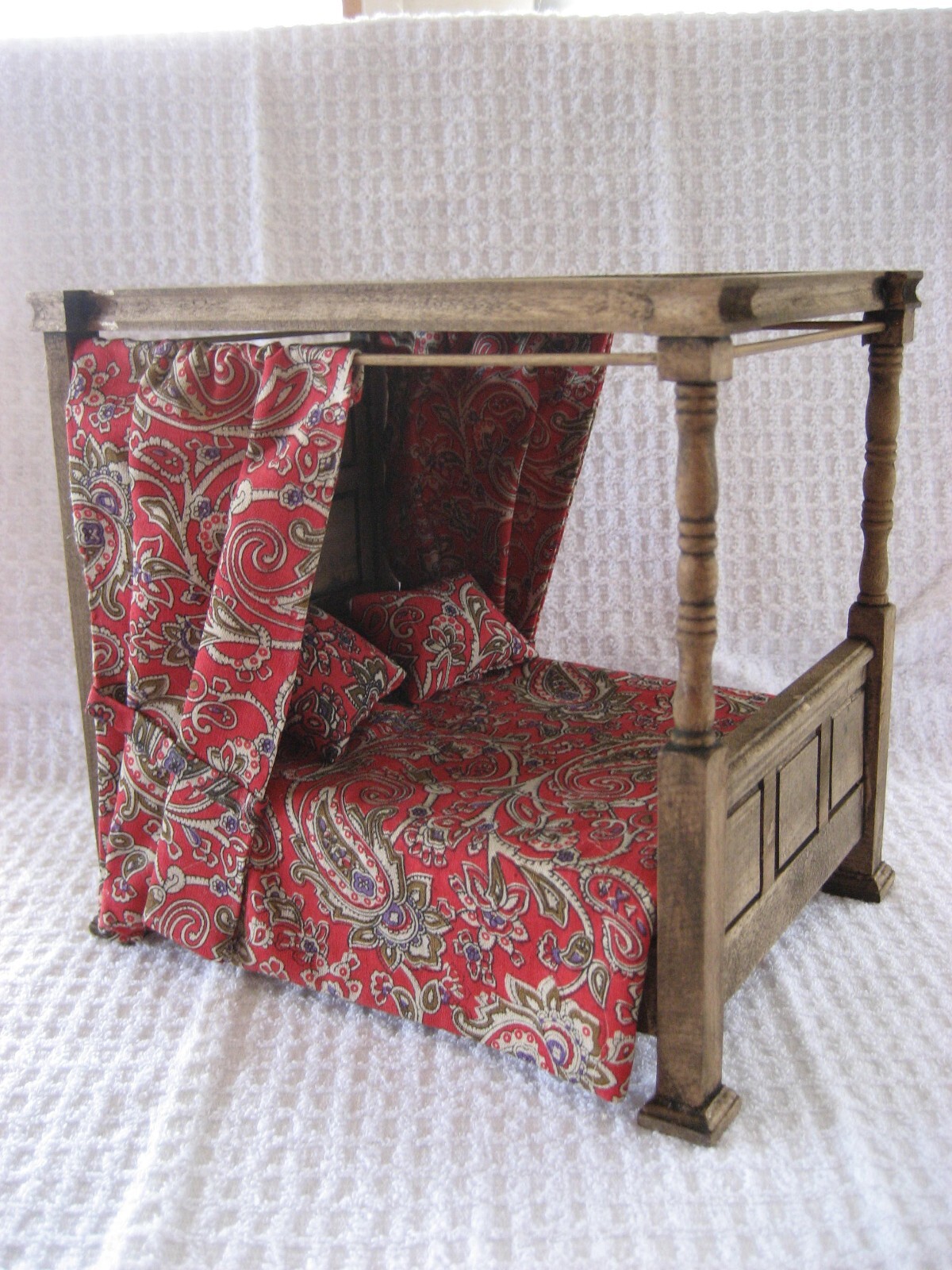 Dollhouse Miniature doll Large wooden mansion, captains bed eBay