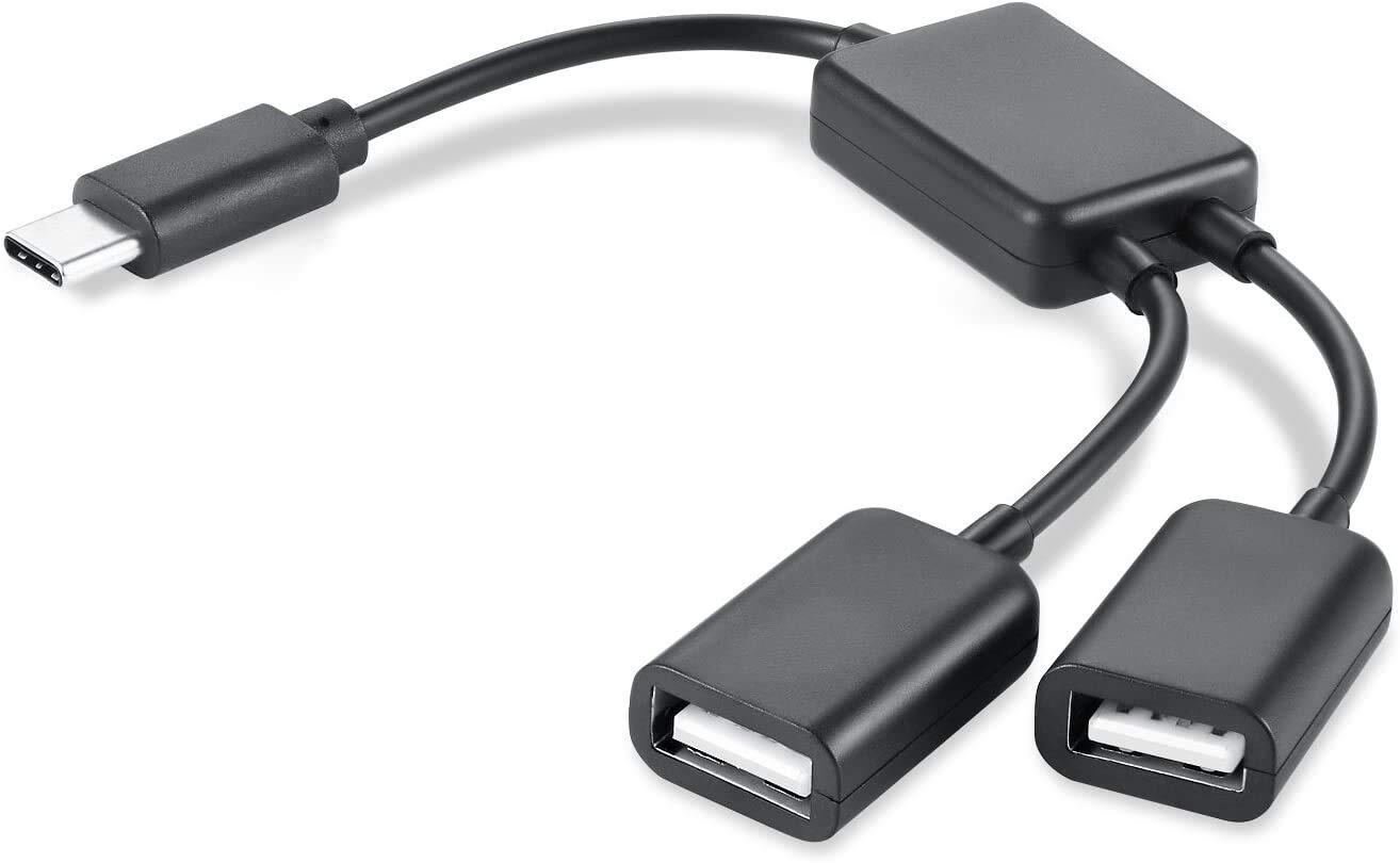USB C Splitter Type C to Dual USB a Female Adapter Type C to Dual USB