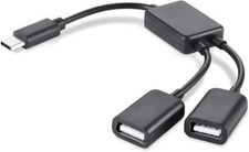 USB C Splitter Type C to Dual USB a Female Adapter Type C to Dual USB