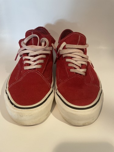 vans red suede old skool