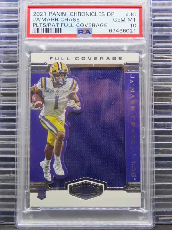 JaMarr Chase Panini Chronicles Draft Picks Playbook Down and Dirty #JC Base