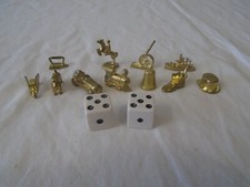 Monopoly Deluxe Edition Token Figure Pieces  Dice Replacement Parts 