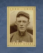 JOHNNY EVERS Chicago Cubs Greats HOF ~ Old Style Beer 1992 commemorative card NM