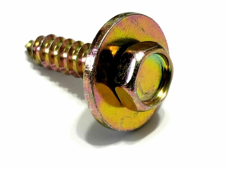 Винты болты заводские правильные для решетки крыла кузова Ford Mercury #10x3/4 10 шт J - Изображение 2 из 4