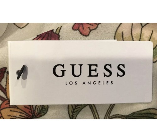 Guess Floral Printed Romper Jumpsuit Cream Multi XS $98 - Picture 7 of 7