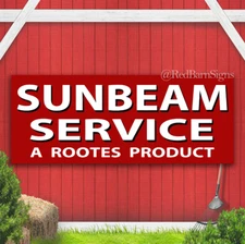 SUNBEAM SERVICE A ROOTES PRODUCT BANNER SIGN ROOTES GROUP,ROOTES MOTORS.