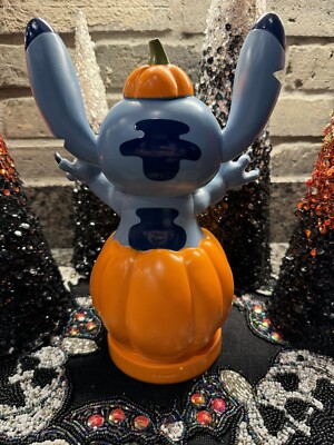Disney Pumpkin Stitch Halloween Figurine Decor/NEW | eBay