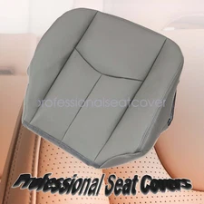 For GMC Sierra Yukon 2003-06 Passenger Bottom Seat Cover Power Seat Pewter Gray