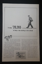 Original Union Pacific Railroad Train Print Ad Mid-Century 1940s CA Vintage #16