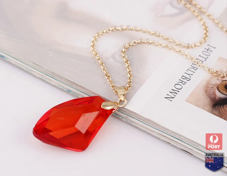 Red stone 2024 pendant necklace