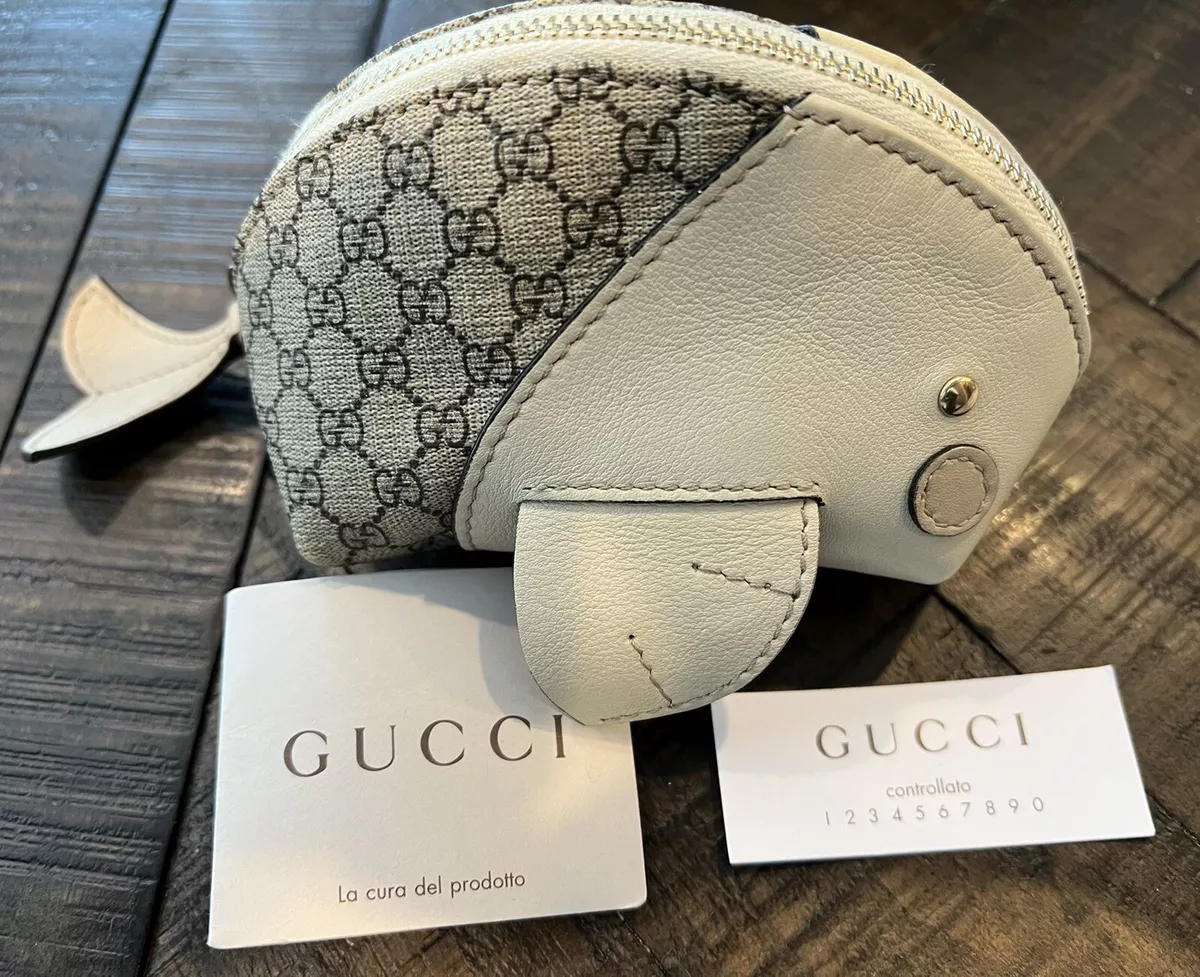 Gucci White Whale Coin Purse Authentic RARE