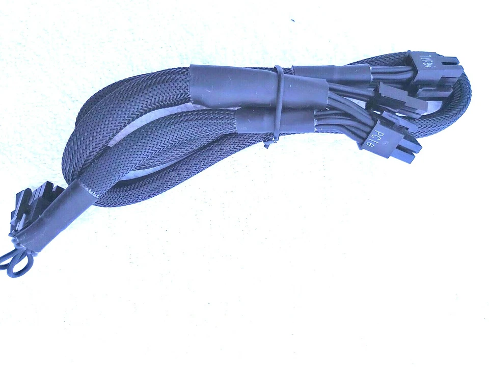 Corsair PSU Power Supply Cables - Type 3/4 RMx HX PCIe SATA Molex CPU Sleeved - Image 2 of 4