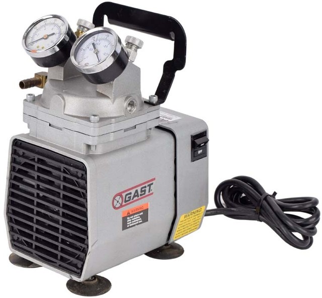 Gast DOAP704AA 1/8 HP 4.08bar Diaphragm Compressor Vacuum/Pressure
