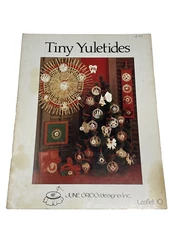 June Grigg Designs TINY YULETIDES Cross Stitch Christmas Ornaments Booklet Craft