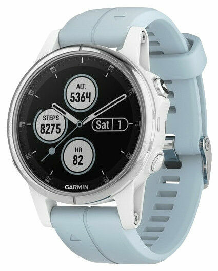 Garmin fēnix 5S Plus with 42 mm White Case and Seafoam Band GPS Multisport  Watch for sale online | eBay