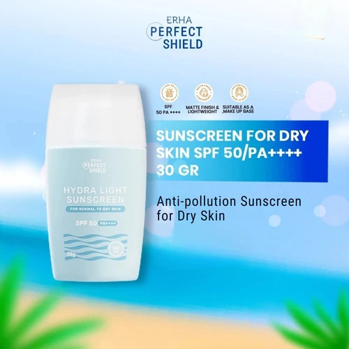 ERHA Hydra Light Sunscreen SPF50 PA++++ 30g for Dry Skin | Anti-Pollution UV - Picture 2 of 4